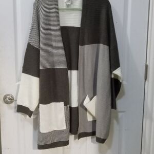 Elegant Striped Women's Cardigan